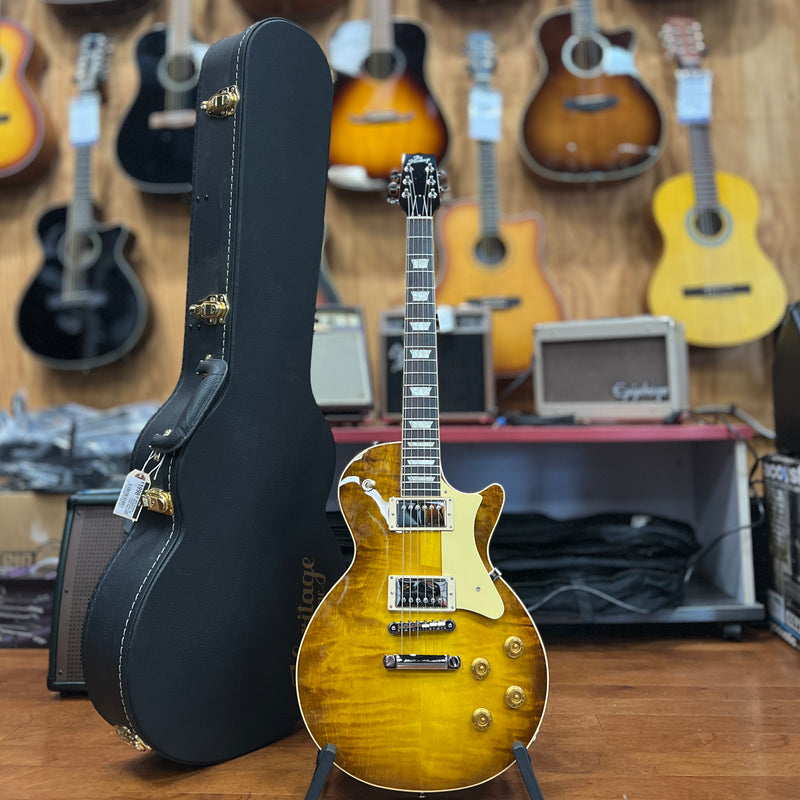 USED Heritage Standard H-150 Electric Guitar, Dirty Lemon Burst w/ HSC