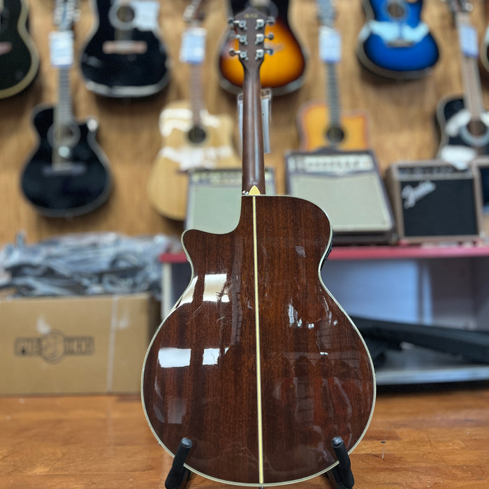 USED Ibanez AEG12II-NMH Acoustic-Electric Guitar, Natural Mahogany