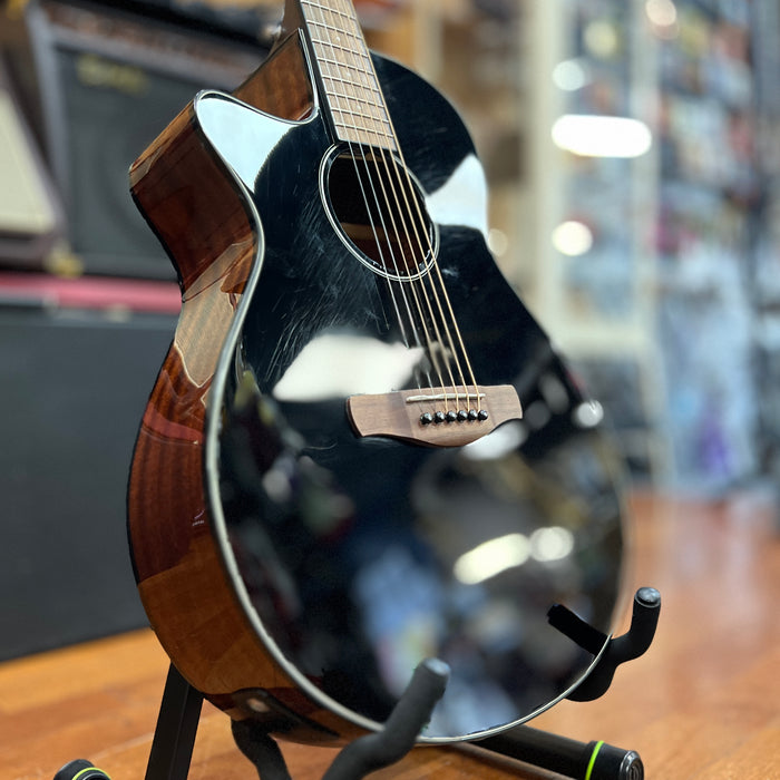 USED Ibanez AEG50L Grand Concert Acoustic-Electric Guitar, Left Handed Black
