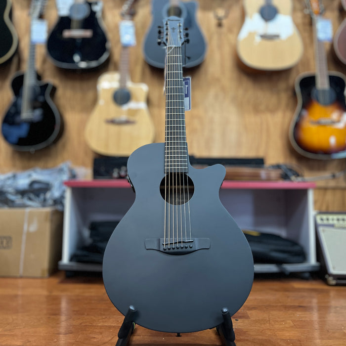 USED Ibanez AEG721 7-String Acoustic Electric Guitar, Black