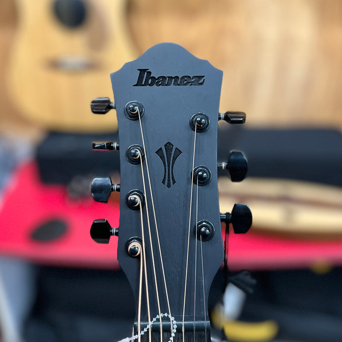 USED Ibanez AEG721 7-String Acoustic Electric Guitar, Black