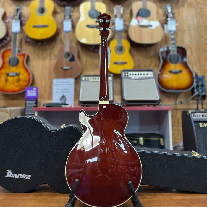 USED Ibanez AGB200-NT 5B-02 Hollowbody Electric Bass With Hardshell Case