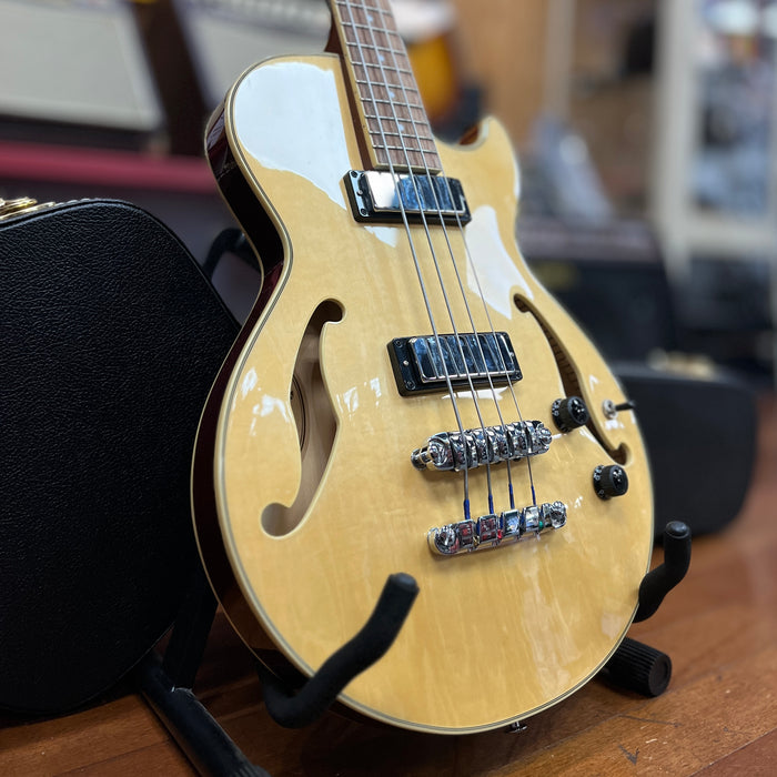 USED Ibanez AGB200-NT 5B-02 Hollowbody Electric Bass With Hardshell Case