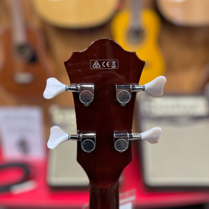 USED Ibanez AGB200-NT 5B-02 Hollowbody Electric Bass With Hardshell Case