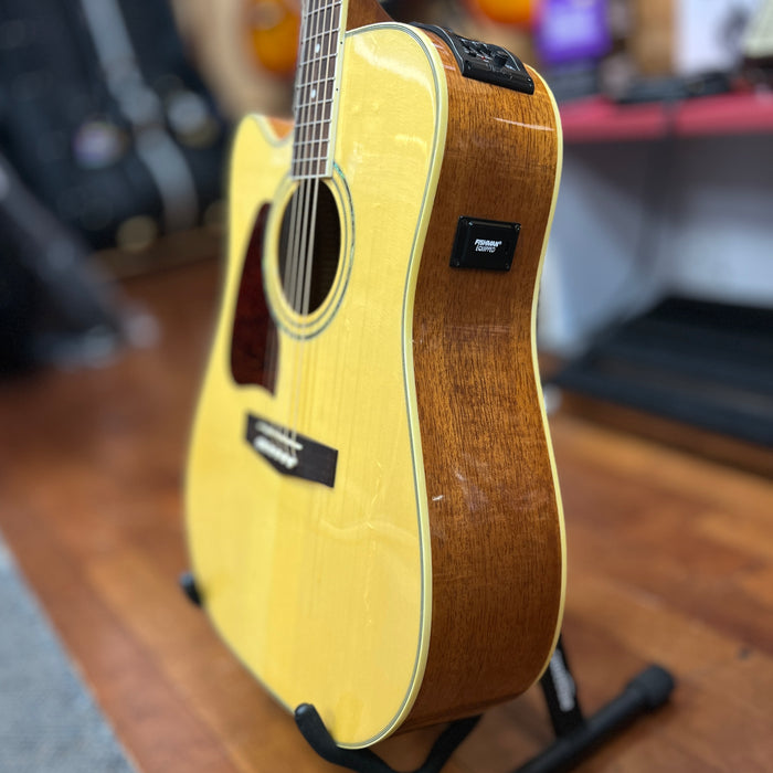 USED Ibanez AW-100LCE Left-Handed Acoustic-Electric Guitar, Natural
