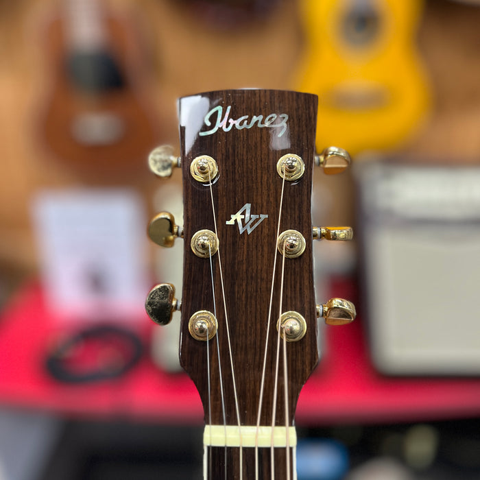 USED Ibanez AW-100LCE Left-Handed Acoustic-Electric Guitar, Natural