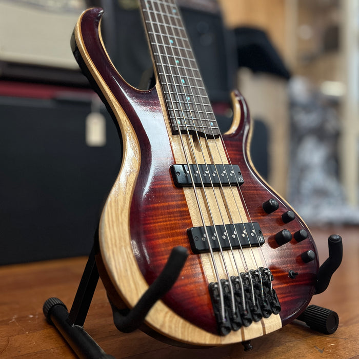 USED Ibanez BTB20TH6 Limited Edition Electric Bass, Brown Topaz Burst Low Gloss