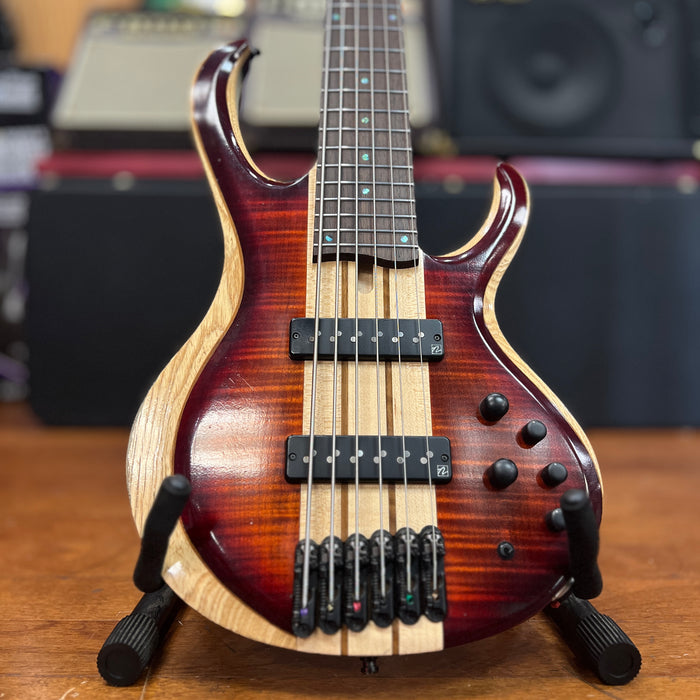 USED Ibanez BTB20TH6 Limited Edition Electric Bass, Brown Topaz Burst Low Gloss