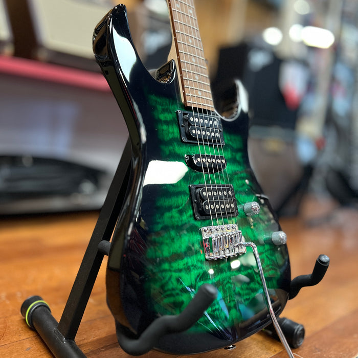 USED Ibanez GRX70QA Electric Guitar Trans Green