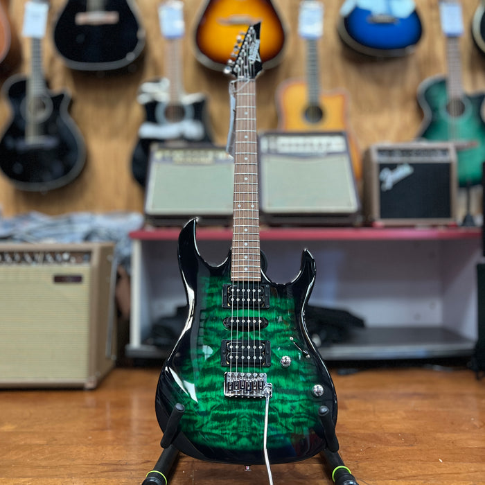 USED Ibanez GRX70QA Electric Guitar Trans Green