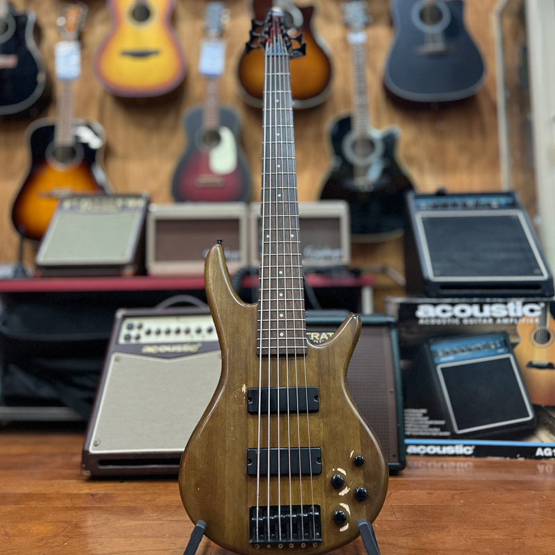 USED Ibanez Gio GSR206BWNF 6-string Electric Bass, Walnut Flat