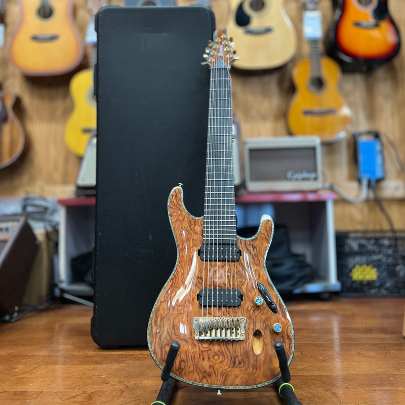 USED Ibanez Iron Label S Series SIX28FDBG 8-String Electric Guitar w/ Case