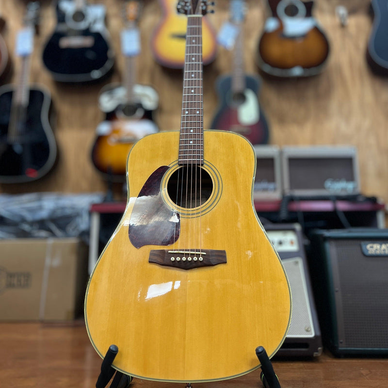USED Ibanez PF10LNT Left-Handed Dreadnought Acoustic Guitar, Natural