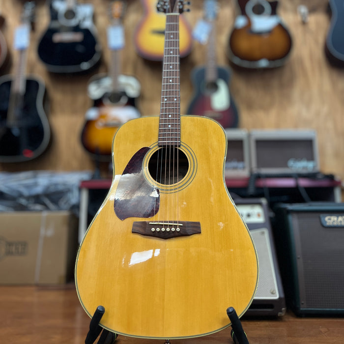 USED Ibanez PF10LNT Left-Handed Dreadnought Acoustic Guitar, Natural
