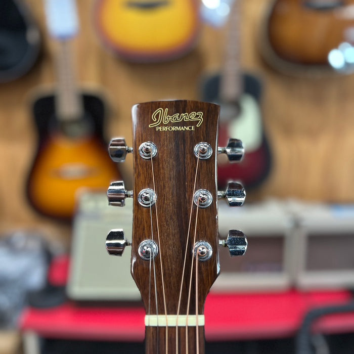 USED Ibanez PF10LNT Left-Handed Dreadnought Acoustic Guitar, Natural