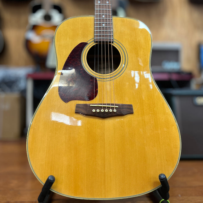USED Ibanez PF10LNT Left-Handed Dreadnought Acoustic Guitar, Natural
