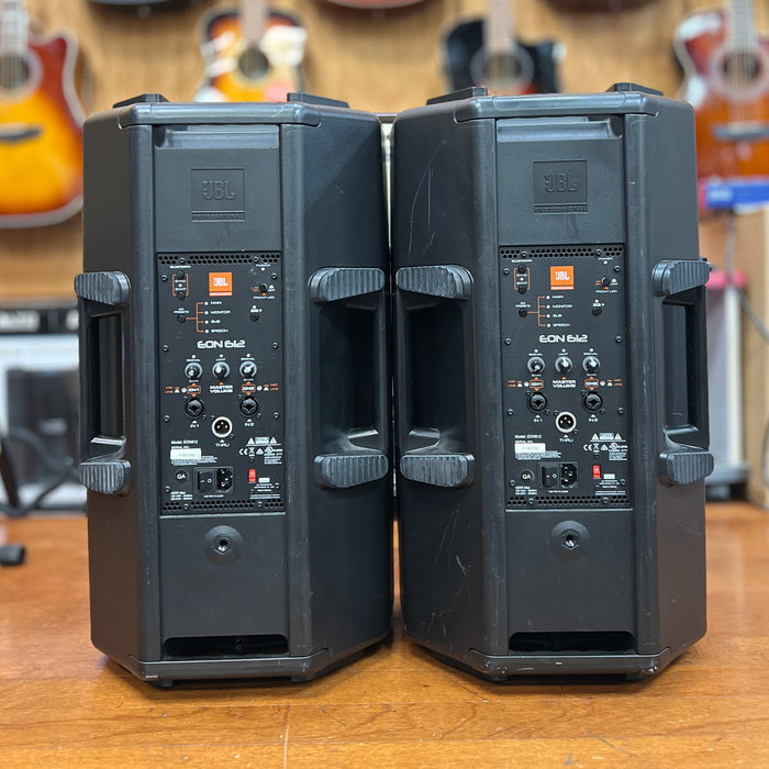USED JBL EON 612 Active Loudspeakers (pair)
