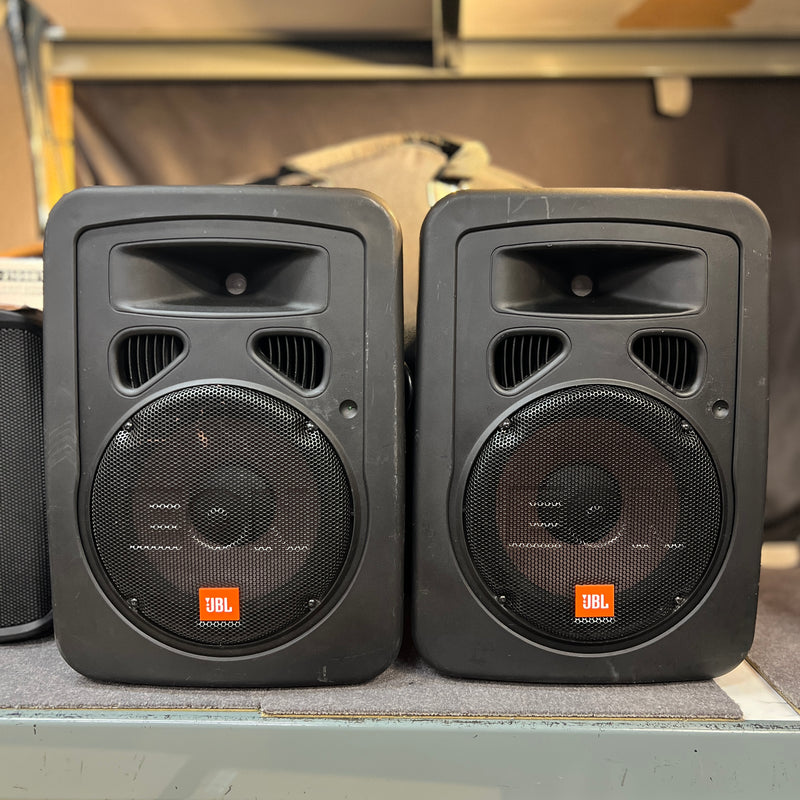 USED JBL Eon 10 G2 Powered PA Speaker  Pair W/ JBL Bags