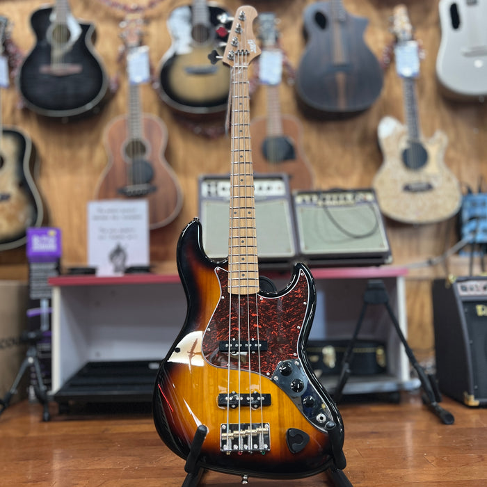 USED JET Guitars JJB-300 SB Jazz Style 4-string Electric Bass, Sunburst