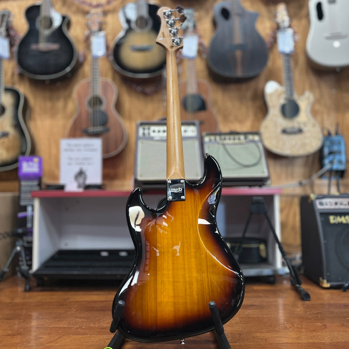 USED JET Guitars JJB-300 SB Jazz Style 4-string Electric Bass, Sunburst