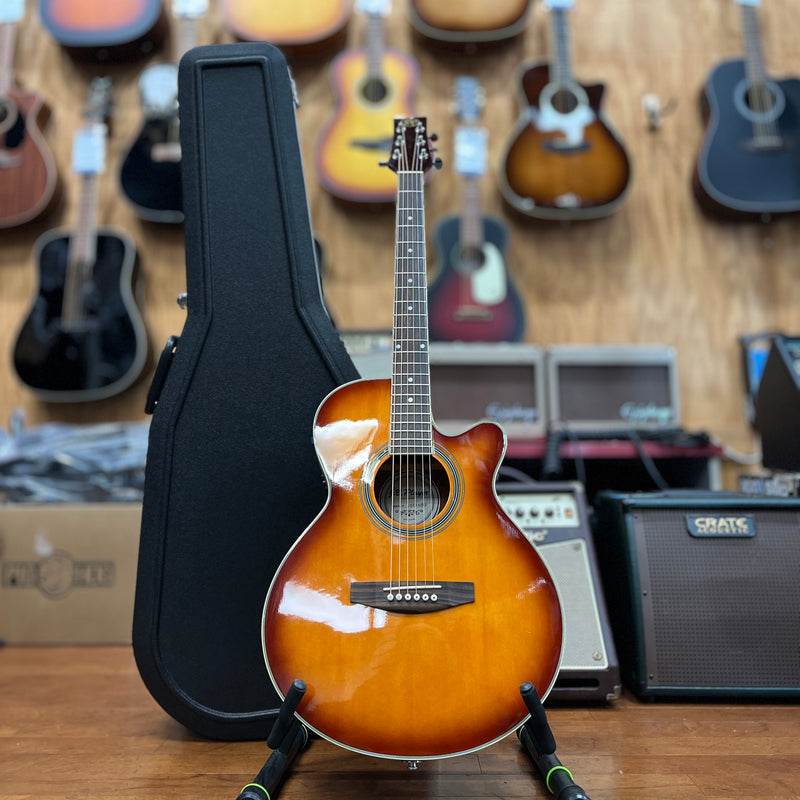 USED J.B Player JBEA60RS Acoustic /Electric Guitar w/ Hard Case