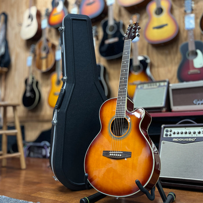 USED J.B Player JBEA60RS Acoustic /Electric Guitar w/ Hard Case