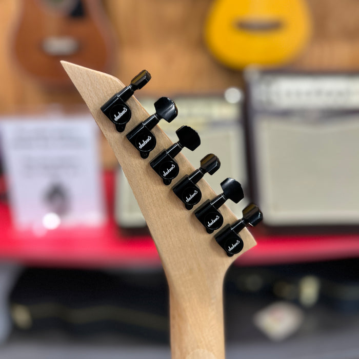 USED Jackson JS Series Dinky JS20 DKQ 2PT Electric Guitar, Trans Green