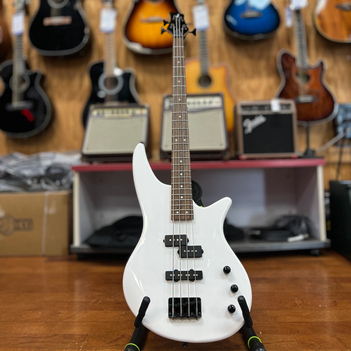 USED Jackson Spectra JS2 4-String Electric Bass, Snow White