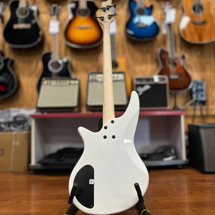 USED Jackson Spectra JS2 4-String Electric Bass, Snow White
