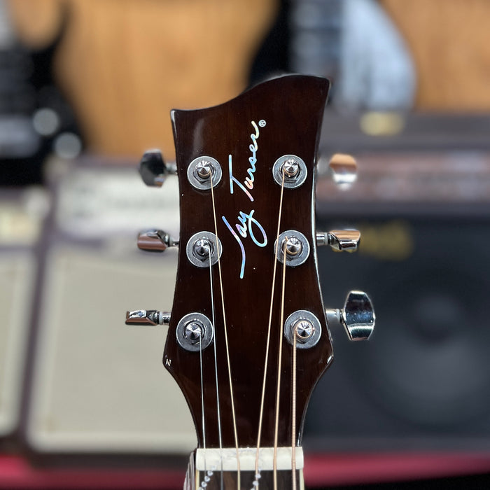USED Jay Turser JTA-424QCET-LH Acoustic-Electric Guitar, Left-Handed, Tobacco Sunburst