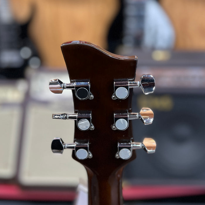 USED Jay Turser JTA-424QCET-LH Acoustic-Electric Guitar, Left-Handed, Tobacco Sunburst