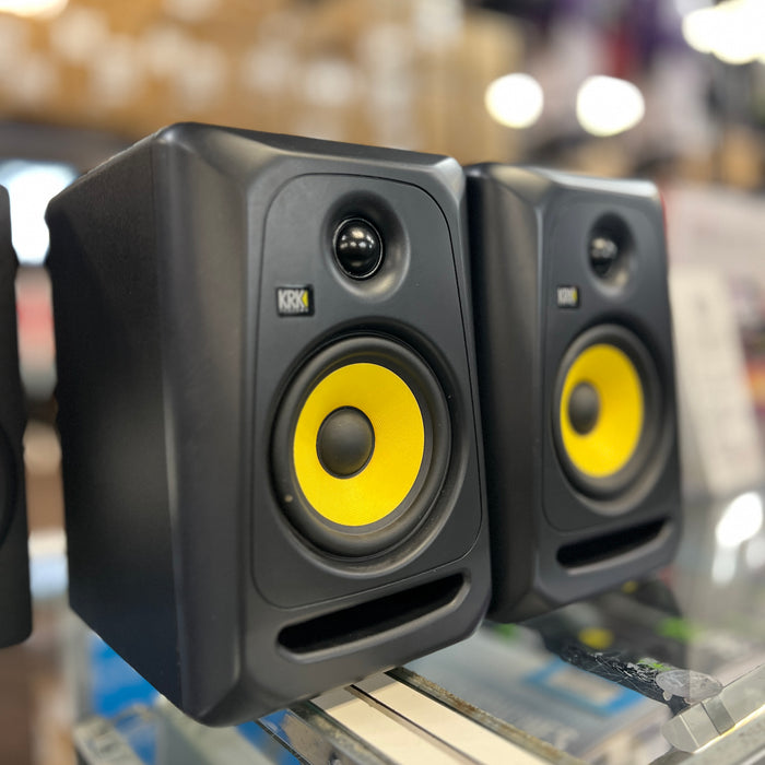 USED KRK Classic 5 Powered Studio Monitors, PAIR