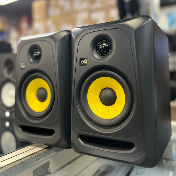 USED KRK Classic 5 Powered Studio Monitors, PAIR