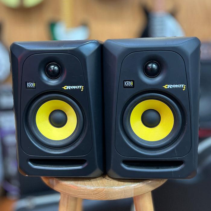 USED KRK RP5G3 ROKIT 5 G3 5'' 2-Way Powered Studio Monitors (Pair)