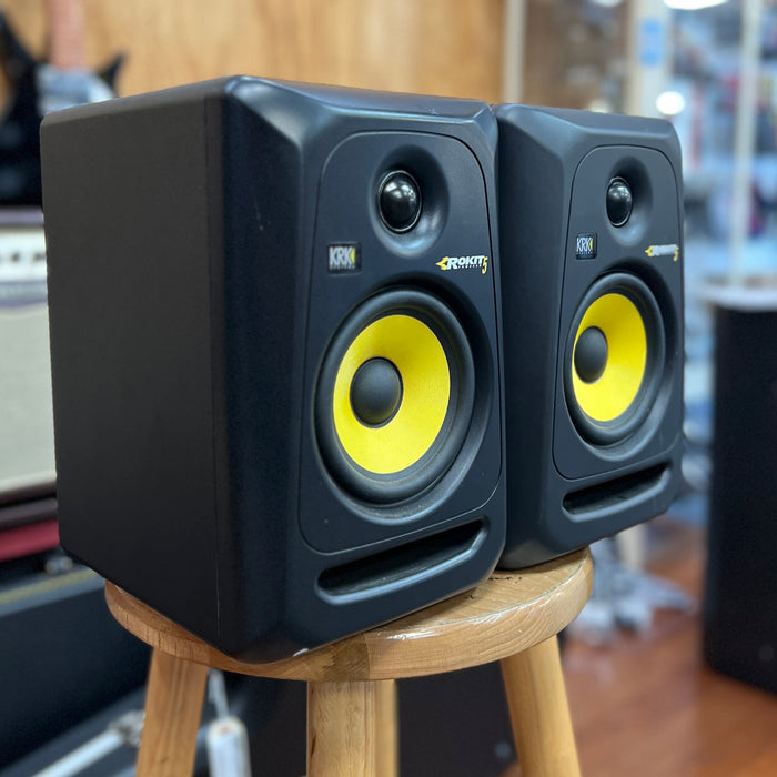 USED KRK RP5G3 ROKIT 5 G3 5'' 2-Way Powered Studio Monitors (Pair)