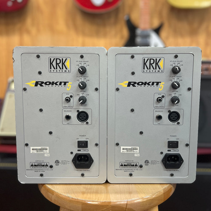 USED KRK Rokit 5 G2 Studio Monitor PAIR, Silver