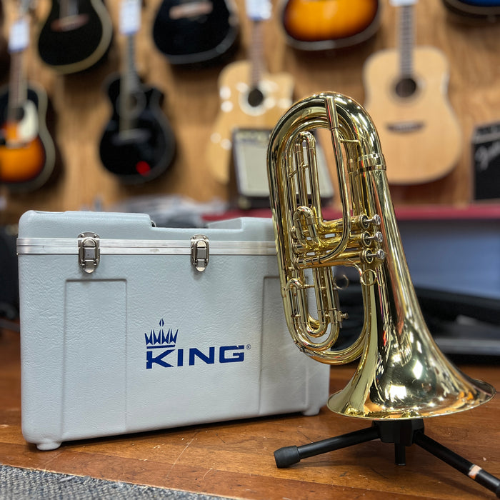 USED King 1127 Ultimate Series Bb Marching Baritone, Lacquer
