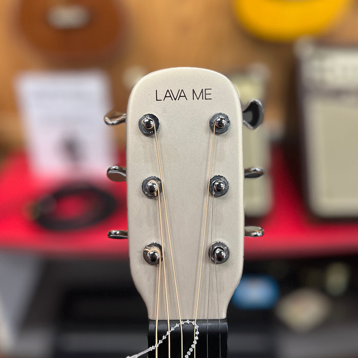 USED LAVA ME 3 Carbon Smart Acoustic Electric Guitar - White w/ Case