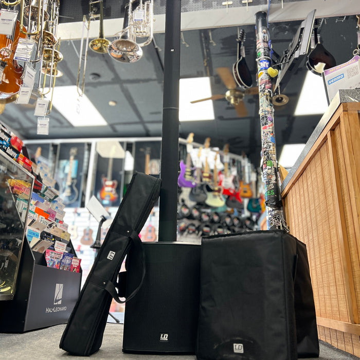 USED LD Systems MAUI 28 G2 Compact Column Bluetooth PA System w/ Gig Bags