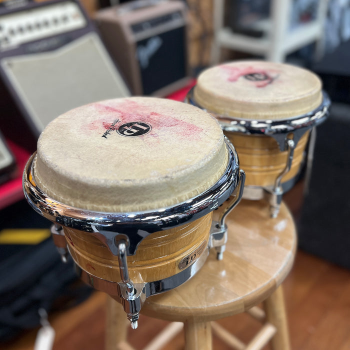 USED LP Latin Percussion Generation II Professional Bongo Set, Natural