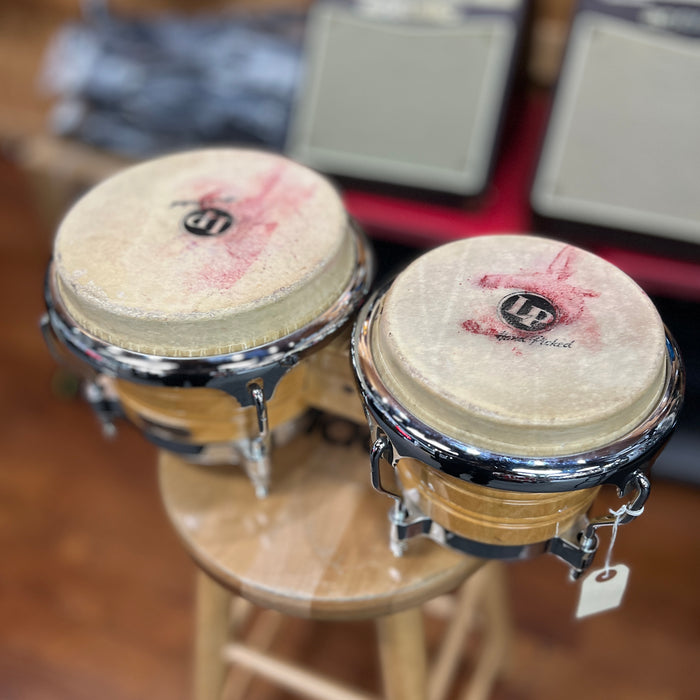 USED LP Latin Percussion Generation II Professional Bongo Set, Natural