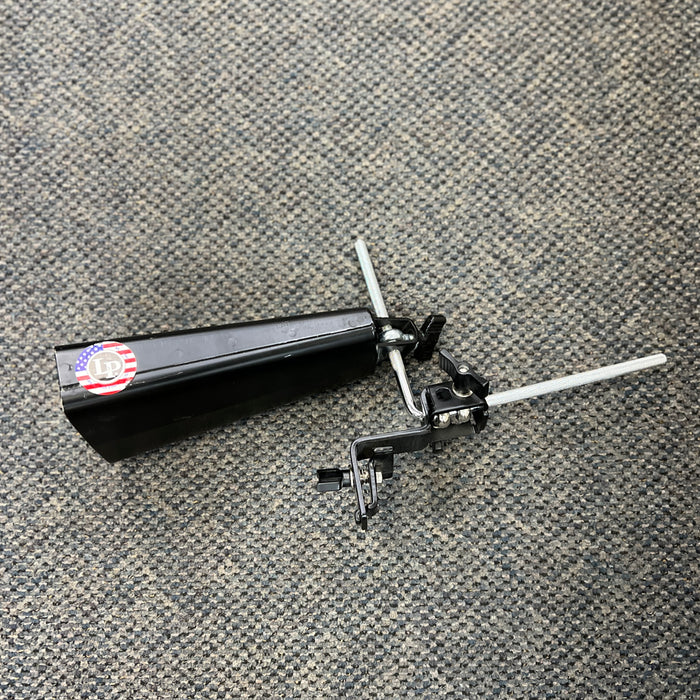 USED LP Percussion LP229 Mambo Cowbell w/ Bass Drum Mount