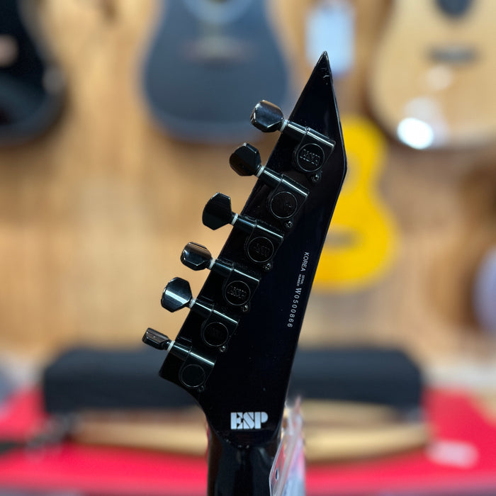 USED LTD Deluxe M-1000 Electric Guitar, Transparent Black