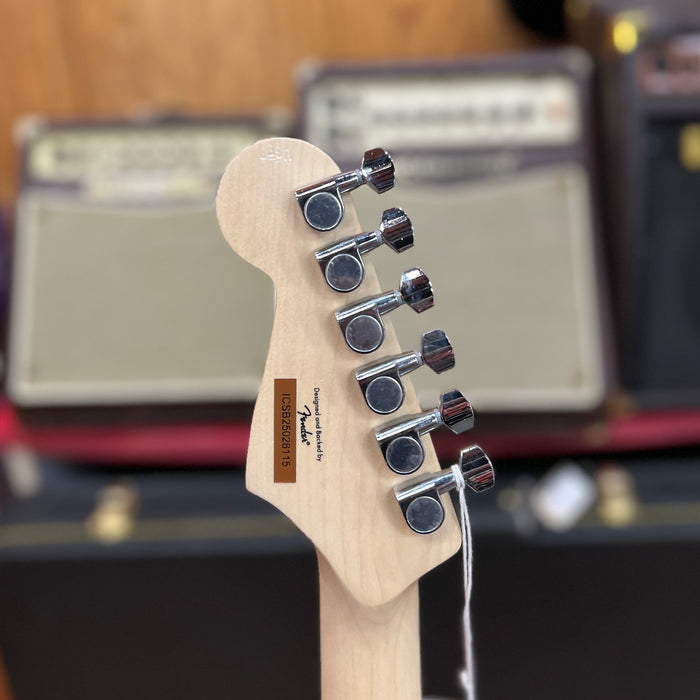 USED Limited Edition Squier Sonic Stratocaster HT Electric Guitar, Fiesta Red