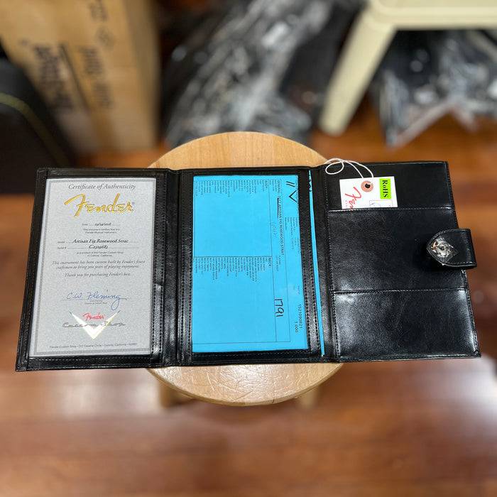 USED MINT 2017 Fender Artisan Figured Rosewood Stratocaster w/ OHSC