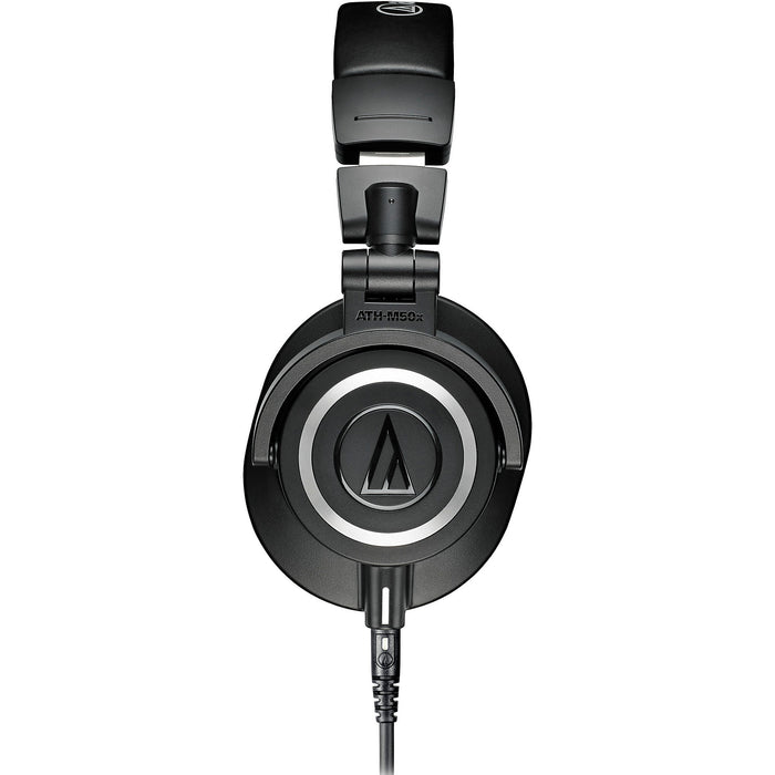 USED MINT Audio-Technica ATH-M50x Studio Monitoring Headphones - Black on Silver