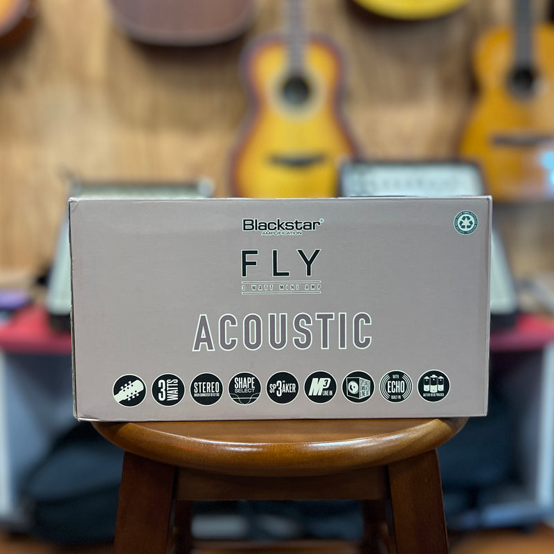 USED MINT Blackstar FLY Acoustic Stereo Pack - Battery-Powered Mini Amp, Extension Cabinet, and Power Supply for Acoustic Guitars