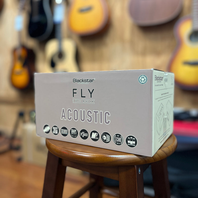 USED MINT Blackstar FLY Acoustic Stereo Pack - Battery-Powered Mini Amp, Extension Cabinet, and Power Supply for Acoustic Guitars