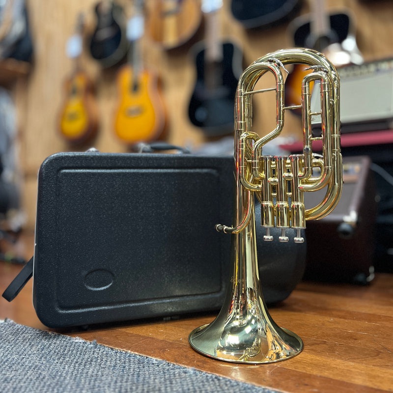USED MOZ Alto Horn w/ Hard Case & Mouthpiece