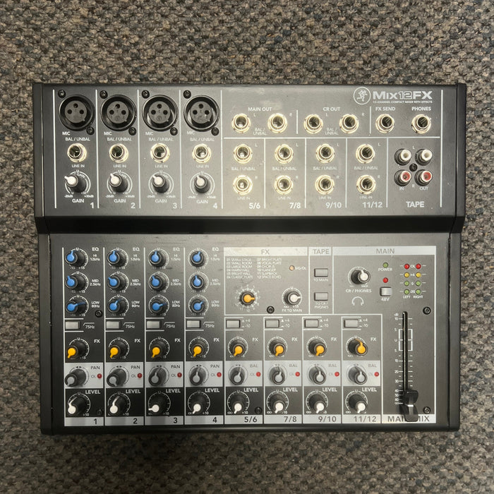 USED Mackie Mix12FX 12-channel Compact Mixer with Effects